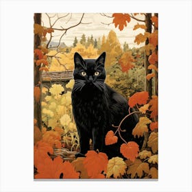 Autumn Cat 4 Canvas Print