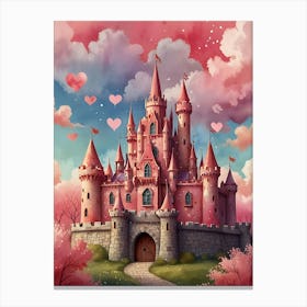 Valentine'S Day Castle 1 Canvas Print