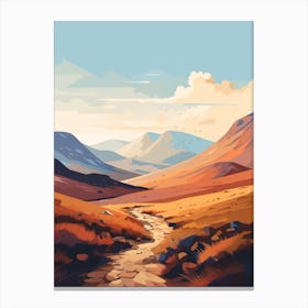 The West Highland Line Scotland 6 Hiking Trail Landscape Canvas Print