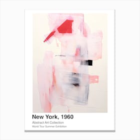 World Tour Exhibition, Abstract Art, New York, 1960 1 Canvas Print