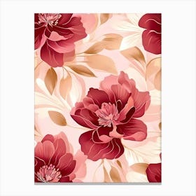 Floral Seamless Pattern 16 Canvas Print