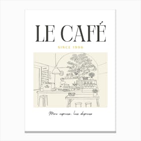 Le Cafe Canvas Print