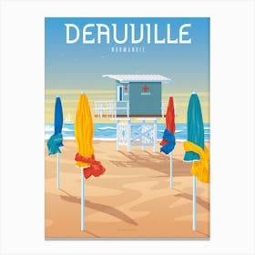Deauville La Plage France Canvas Print