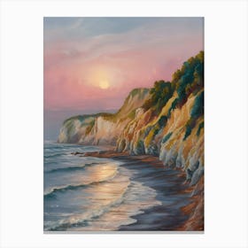 Sunset On The Cliffs Canvas Print