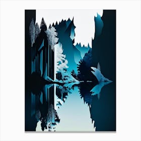 Plitvice Lakes National Park Croatia Cut Out PaperII Canvas Print