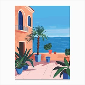 Mediterranean Sea View 2 Canvas Print