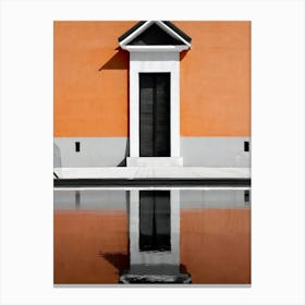 Orange Facade Canvas Print