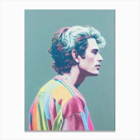 John Mayer Colourful Illustration Canvas Print