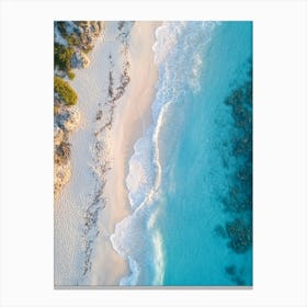 Aerial View Of A Beach 89 Canvas Print