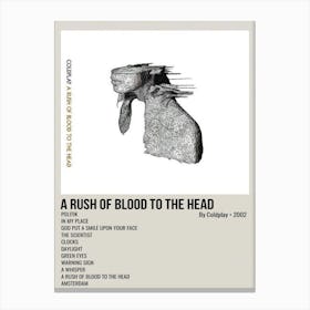 A Rush Of Blood To The Head By Coldplay Canvas Print