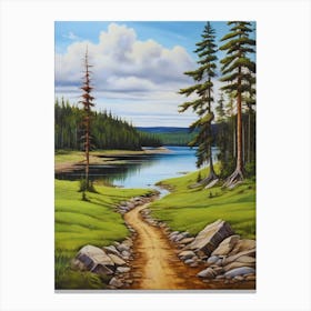 Path To The Lake 2 Canvas Print