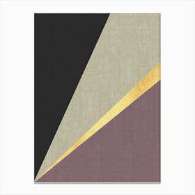 Golden geometric stroke 2 Canvas Print