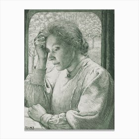 Portrait Of Henriëtte Roland Holst Van Der Schalk (1898), Richard Roland Holst Canvas Print