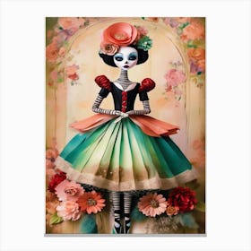 Day Of The Dead Marionette 1 Canvas Print