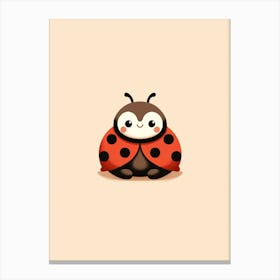 Ladybug Ladybird Baby Nursery Print Canvas Print
