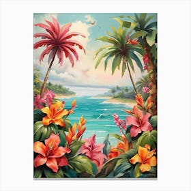 Tropical Paradise art print 1 Canvas Print