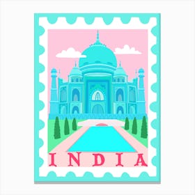 India Stamp Canvas Print