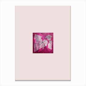 Etching Pink Hidden Places 2 Canvas Print