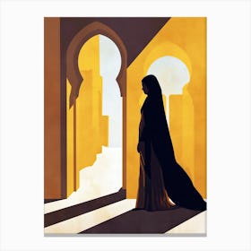 Arabian Woman In A Dress Canvas Print
