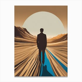  Many PATHS lead me hear boho art, man VECTOR Canvas Print