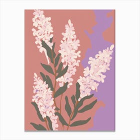Lavender Flower Big Bold Illustration 1 Canvas Print