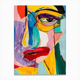 Abstract Of A Woman'S Face 2 Canvas Print