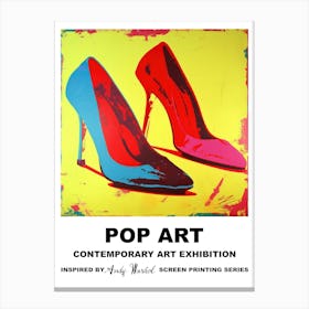 Poster High Heels Pop Art 4 Canvas Print