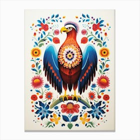 Scandinavian Bird Illustration Eagle 2 Canvas Print