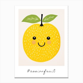 Friendly Kids Passionfruit Poster Canvas Print