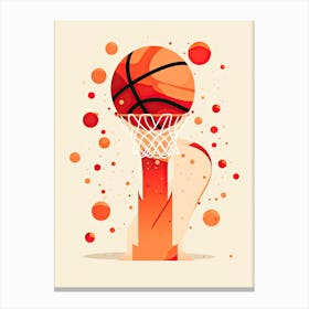 Basketball Victory Canvas Print