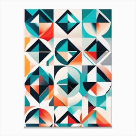 Abstract Rhomb Pattern Canvas Print