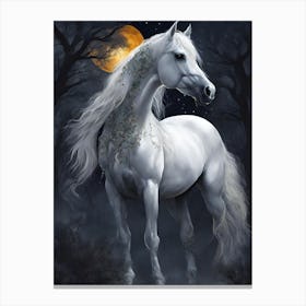 White Horse Canvas Print