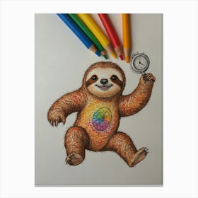 Sloth 35 Canvas Print