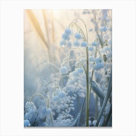 Frosty Botanical Lily Of The Valley 2 Canvas Print