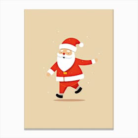 Santa Claus, minimalism Canvas Print