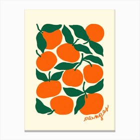 Oranges Kitchen Canvas Print