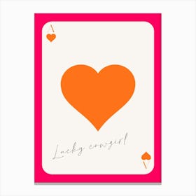 Lucky Card Canvas Print