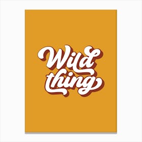 Wild Thingc, The Troggs Canvas Print