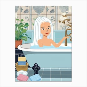 Bathing Woman 1 Canvas Print