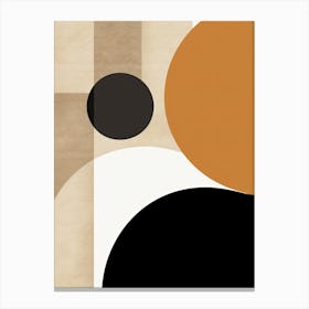 Reverberations In Ivory Geometry Canvas Print