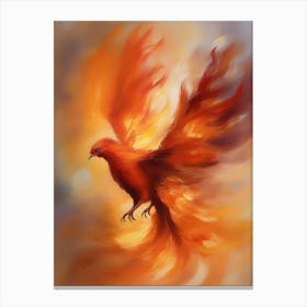 Fiery Phoenix 9 Canvas Print