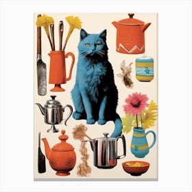 Cats And Kitchen Lovers 1 Canvas Print