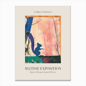 Chipmunk 4 Matisse Inspired Exposition Animals Poster Canvas Print