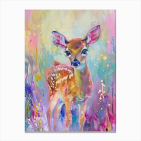 Fawn Painting 3 Canvas Print