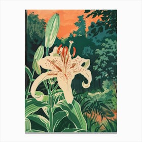 Lily In The Forest Canvas Print