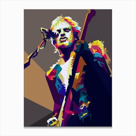 Sting The Police An English Singer Musician Pop Art Wpap Canvas Print