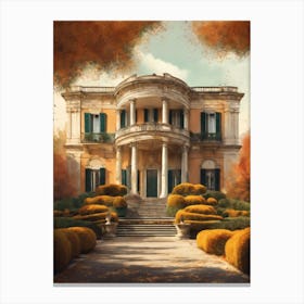 House In Autumn Canvas Print