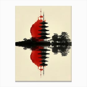 Pagoda In Japan Canvas Print