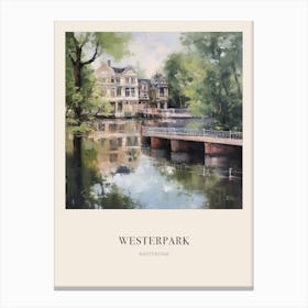 Westerpark Amsterdam Netherlands 2 Vintage Cezanne Inspired Poster Canvas Print