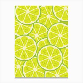 Lime Slices 1 Canvas Print